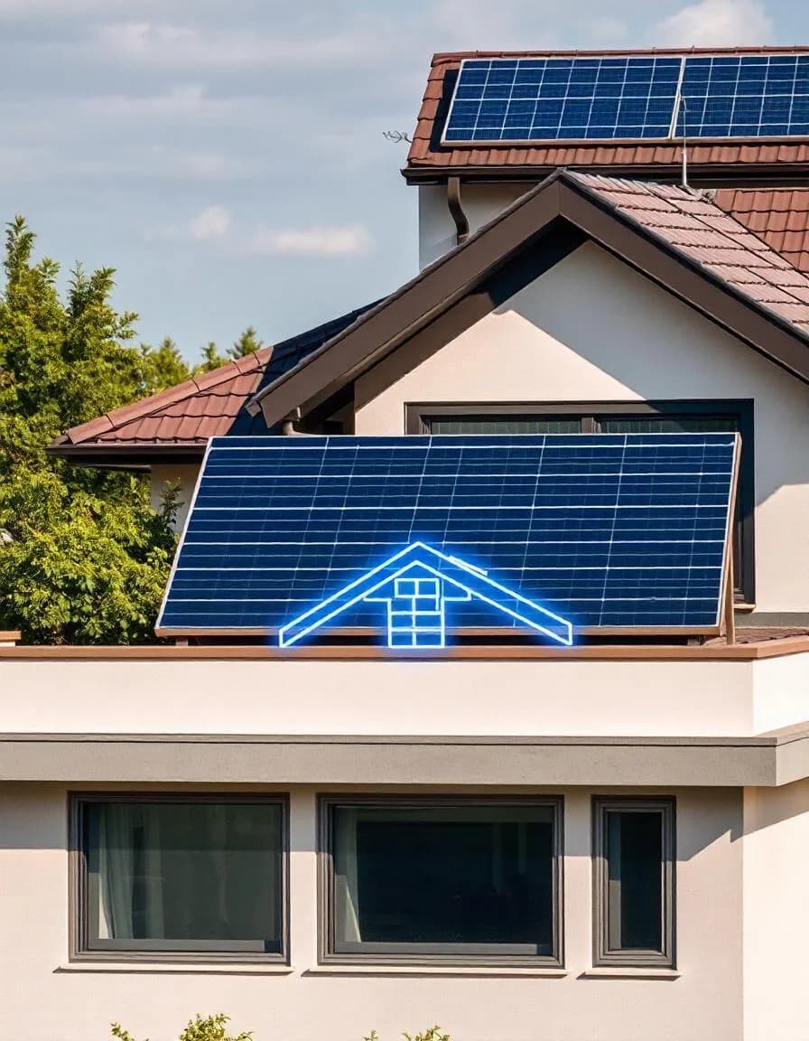 Praxisaufnahme eines Solar-Installateurs, der den Lead-to-Install-Funnel illustriert